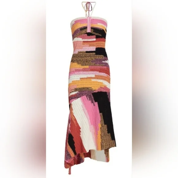 A.L.C Nova Crochet Midi Dress XS NWT - Picture 3 of 9